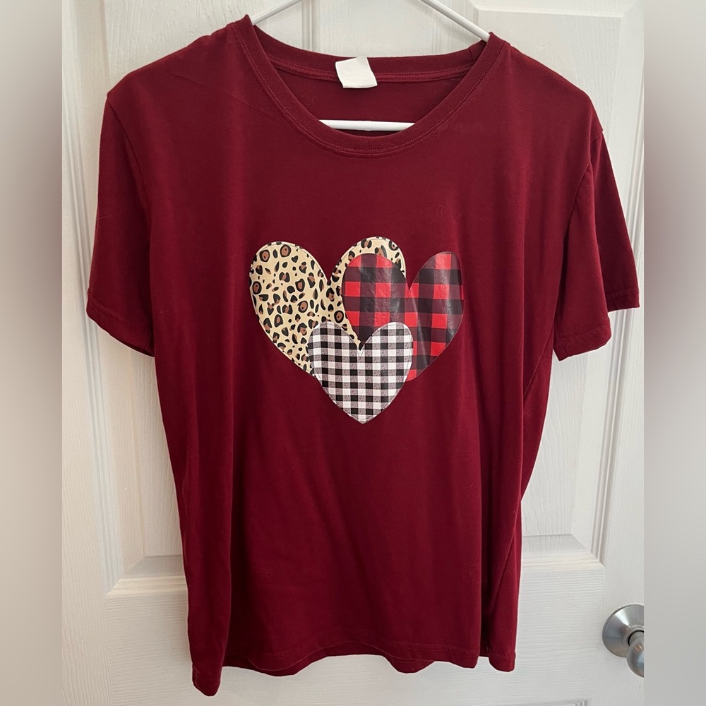 Women’s Soft Heart Tee, Size Medium